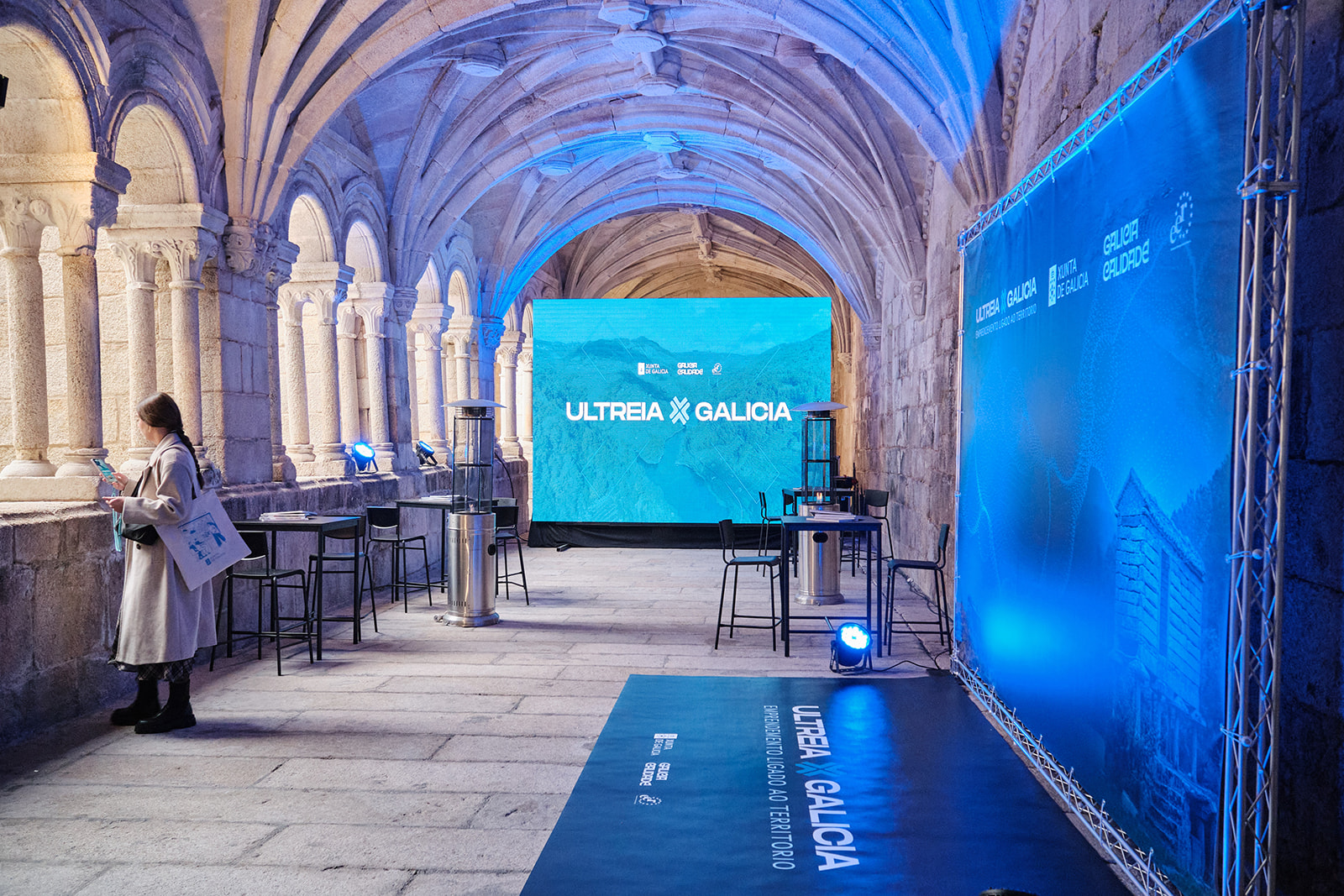 Evento corporativo com painel LED